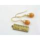 Peach Moonstone Earrings