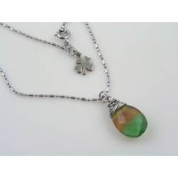 Fluorite Drop Necklace