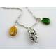 Australian Necklace with Sydney Opera Charm and Australian Gemstones