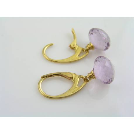 Cape Amethyst Hoop Earrings