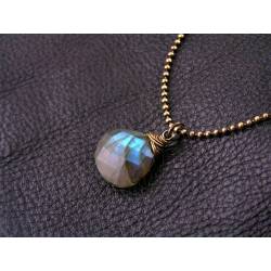 Labradorite Single Stone Necklace