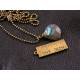 Labradorite Single Stone Necklace