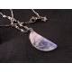 Moon and Star Necklace with Moonstone and Crystal
