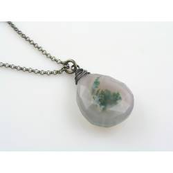 'Live your Dream' Inspirational Necklace with Aquamarine, Amethyst and Citrine