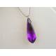 Purple Acrylic Drop Necklace