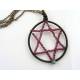 Wire Wrapped Star of David with Garnet