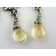 Flower Earrings with Citrine and Aventurine