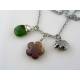 Australian Necklace with Wombat Charm, Mookaite and Chrysoprase