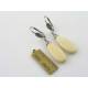 Pale Cream Mookaite Earrings