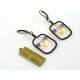 Wire Wrapped Frames with Citrine and Amethyst