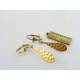 Hammered Gold Drop Earrings