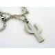 Cactus Necklace, Stainless Steel