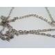 Celtic Necklace with Blue Lace Agate and Garnet