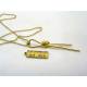 Large Knot Necklace, Golden Brass