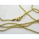 Large Knot Necklace, Golden Brass