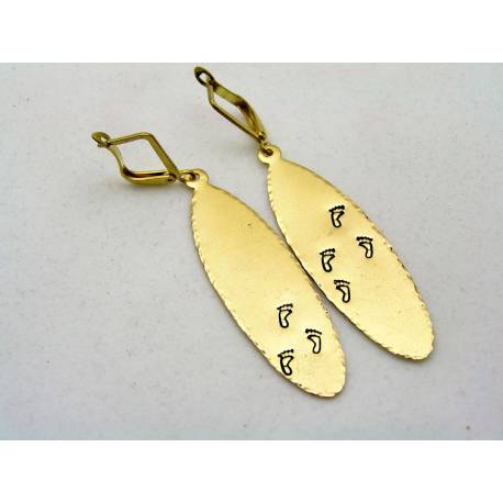 Feet Print Earrings