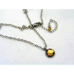 Amber Crystal Necklace