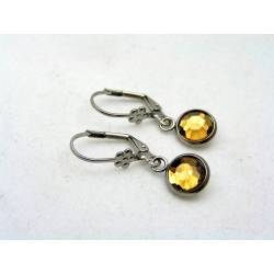 Amber Crystal Earrings