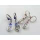 Spiral Earrings are also available with different colour crystals