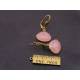 Peach Chalcedony Earrings