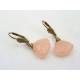 Peach Chalcedony Earrings