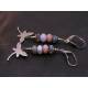 Dragonfly Earrings, Labradorite, Pink Opal and Blue Chalcedony