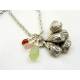 Australian Necklace with Gumnut Pendant and Australian Gemstones