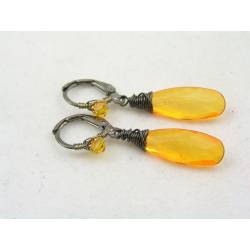 Sunny Golden Drop Earrings