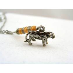 Tiger Charm Necklace