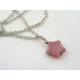 Pink Rhodonite Star Necklace