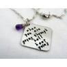 Hand Stamped Necklace 'If you are going through hell'