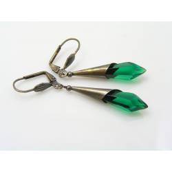 Green Earrings, Lightweight Acrylic