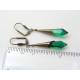 Green Earrings, Lightweight Acrylic