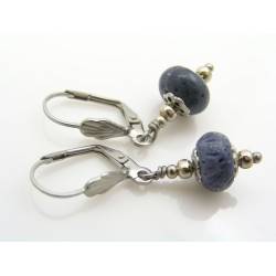 Blue Coral Earrings