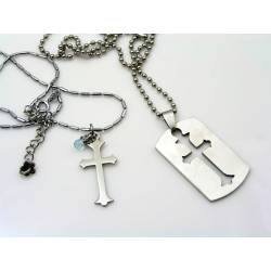 Matching Couple Necklaces, Cross