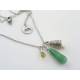 Motorcycle Guardian Bell Necklace with Aventurine