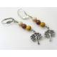 Tree of Life Earrings, Mookaite