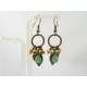 Golden Freshwater Pearl and Green Aventurine Earrings