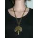 Large Bronze Tree Necklace