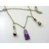 Chess Pieces, King and Queen, Chevron Amethyst