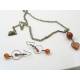 Carnelian Necklace and Earring Set