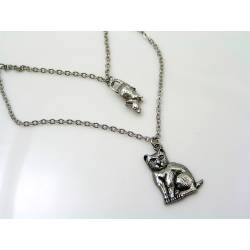 Cat and Mouse Necklace