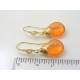 Shimmering Golden Orange Earrings