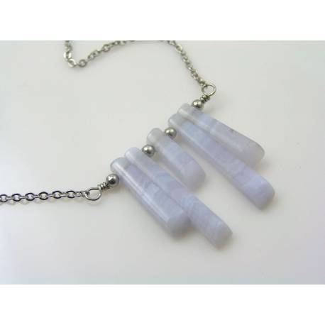 Blue Lace Agate Necklace