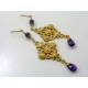 Amethyst Chandelier Earrings