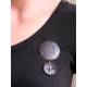 Black Shield Brooch