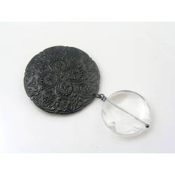 Black Shield Brooch