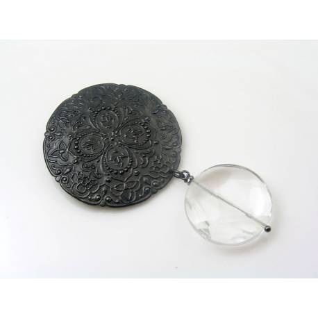 Black Shield Brooch