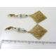 Filigree Earrings with Czech Glass Beads