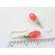 Padparadscha Swarovski Crystal Earrings, Sterling Silver